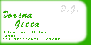 dorina gitta business card